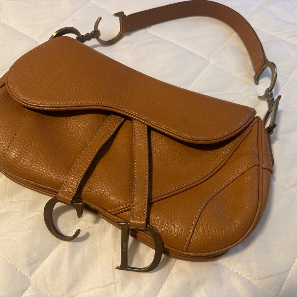 Brown Leather Saddle Bag